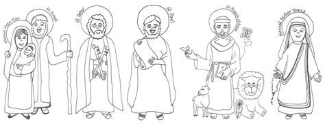 radiant saints coloring pages  murals  holy