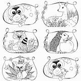 Coloring Woodland Pages Animals Animal Baby Creature Kleurplaat Bosdieren Popular Pdf Step Printable Coloringhome Kleurplaten Zoom Etsy Print Pc  sketch template