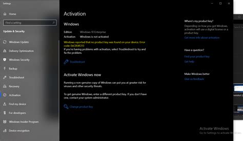 Windows 10 Pro Digital License Activation Not Working