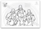 Coloring Armstrong Neil Space Moon Pages Sheet sketch template