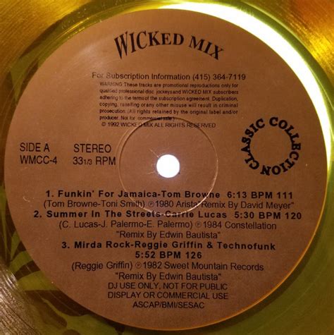 Wicked Mix Classic Collection 4 1993 Translucent Yellow Vinyl