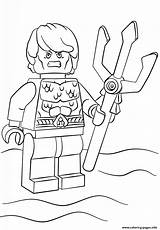 Lego Coloring Aquaman Pages Printable Print Color Book sketch template