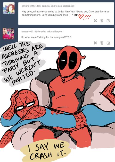 Ask Spidey And Deadpool Deadpool And Spiderman Deadpool X Spiderman