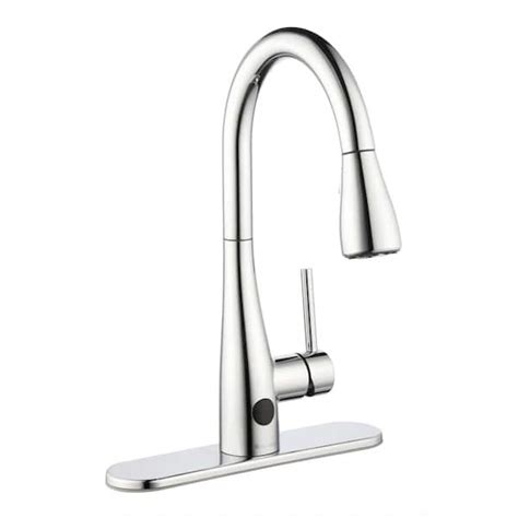 glacier bay nottely touchless single handle pull  kitchen faucet  turbospray