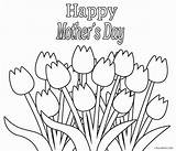 Mothers Tulips Colouring 8th Colorin Getcolorings sketch template