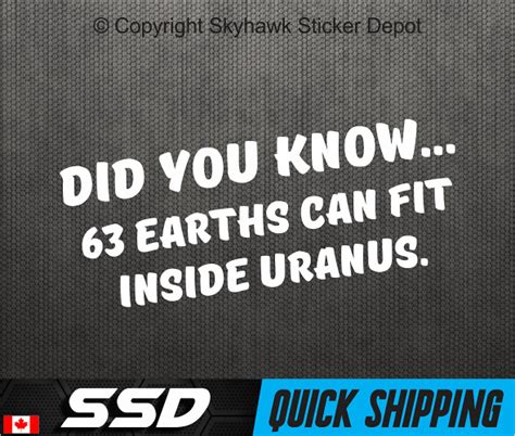 Funny Uranus Joke Bumper Sticker Vinyl Decal Prank Jdm Car Truck Suv