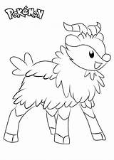 Skiddo Coloring Pages Pokemon Printable Kids sketch template