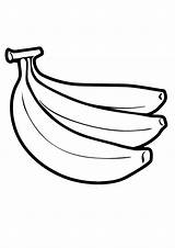 Coloring Bananas Banana Printable Three Pages Fruits Worksheets Parentune Kids Preschoolers Categories sketch template
