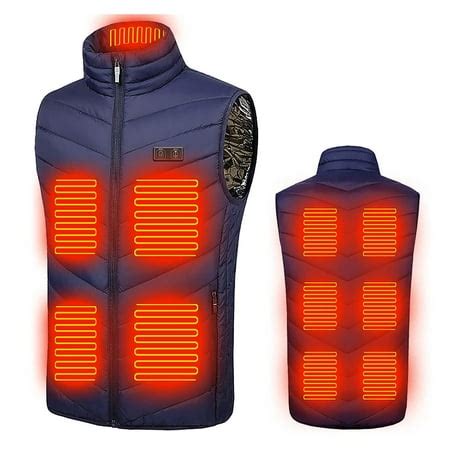 wreesh  size heated vest  men  women dual control  zone heating vest heated jacket
