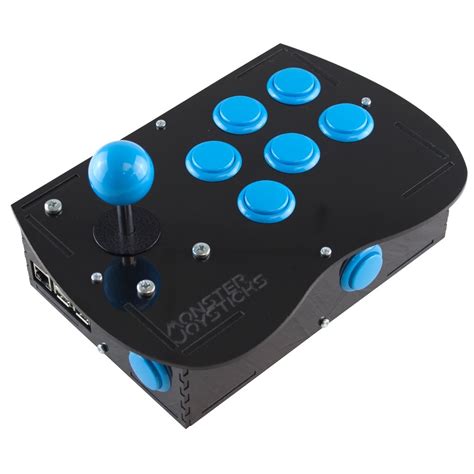 deluxe arcade controller kit  raspberry pi ice blue