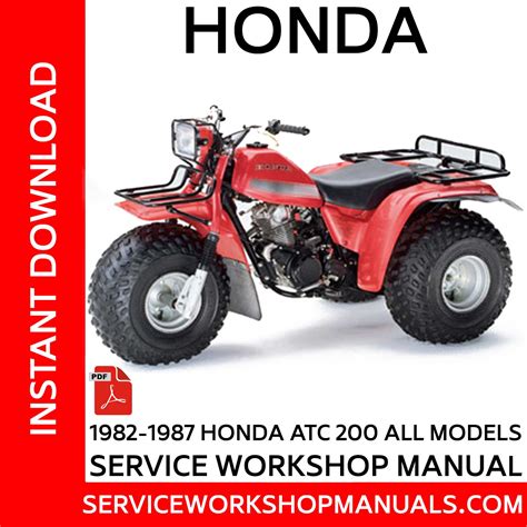 honda atc     models service workshop manual service workshop manuals