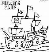Pirate Ship Coloring Pages Print Clipart Colorings Clipartmag sketch template