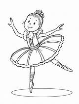 Ballerina Coloring Pages Colouring Printable Ballet Birthday Barbie Books Girls Balerina Little sketch template