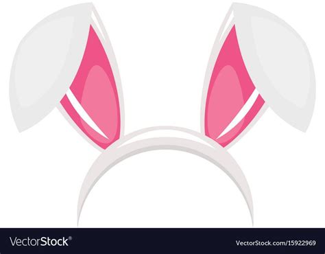 easter bunny ears mask royalty  vector image easter bunny ears