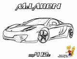 Coloring Mclaren Pages Car Colouring Cars Printable Kids Race sketch template