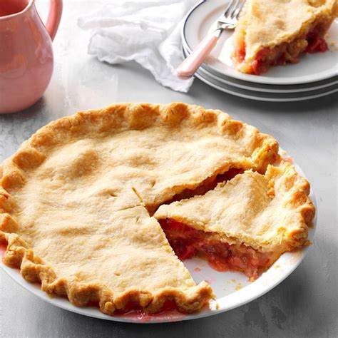 Rhubarb Custard Pie Recipe How To Make It