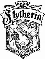 Slytherin Potter Harry Crest Vector Drawing House Emblem Coloring Drawings Pages Svg Printable Badge Outline Ausmalbilder Hogwart Etsy Choose Visit sketch template