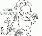 Winnie Pooh Navidad Happy Personaggi Piglet Kolorowanki Obraz Podobny Zapisano Colorido sketch template