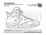 Kicksart Sneaker Jordans sketch template