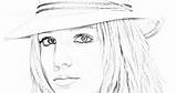 Britney Spears Coloring sketch template