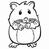 Hamster Coloring 230px 14kb sketch template