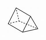 Triangular Prism Prisme Prisma Triangle Driehoekig Triangulaire Colorear Triangolare Projection Dashed Geometrica Prismas Geometrie Geometrisch Cijfer Kleur Colore Geometricas Geometry sketch template