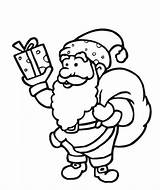 Santa Claus Coloring Pages Christmas Printable Kids Allfreechristmascrafts Scene Vintage Cartoon sketch template