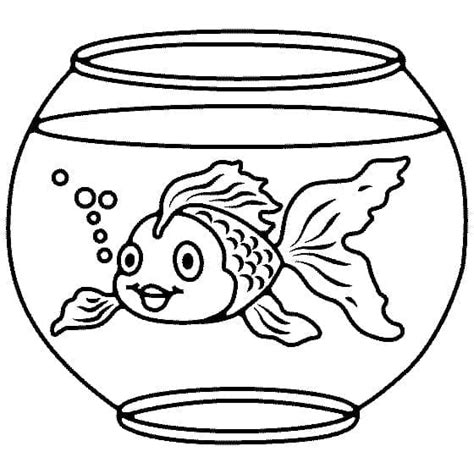 print fish bowl coloring page  printable coloring pages  kids