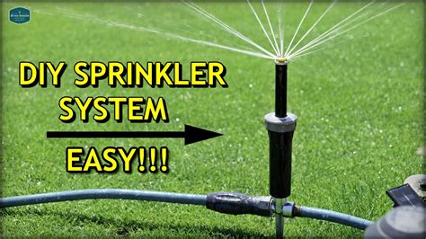 diy  ground sprinkler system  update youtube
