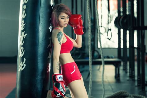 asian girl boxing wallpaper sports wallpaper better