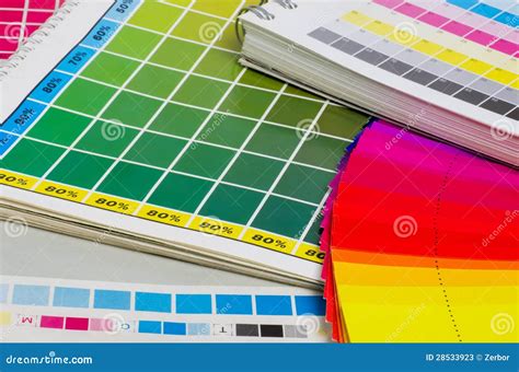 color guide  colour fan stock image image  guide