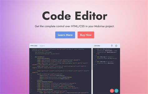 html code editor  advanced website building