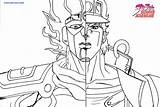 Jojo Colorear Jotaro Jojos Kujo Wonder sketch template