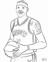 Coloring Anthony Carmelo Pages Davis Drawing Printable Harden James Template Nba Basketball Sketch Getdrawings Categories sketch template