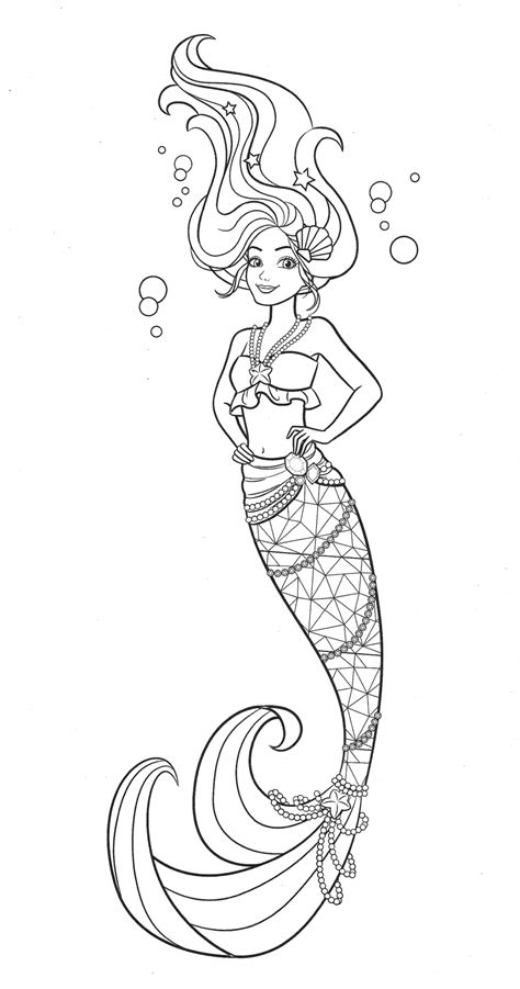 beautiful mermaid barbie coloring pages youloveitcom