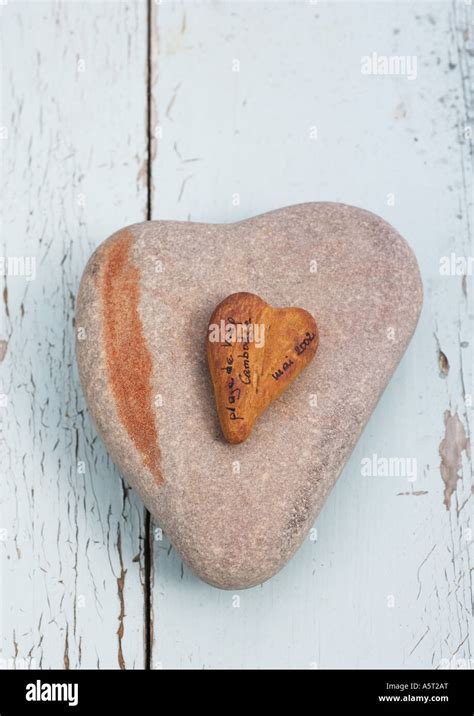 heart shaped stones stock photo alamy