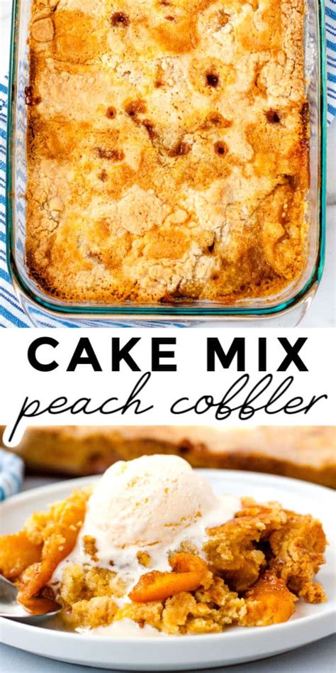 cake mix peach cobbler easy budget recipes recipe cake mix peach