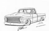 Drawings Truck Trucks Car Lowrider Cars Drawing Cool Coloring Pages Sketch Colouring F100 Ford Archive Chevy Fordification Pencil Gmc Rod sketch template