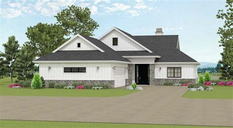 bed house plan  courtyard entry garage jj architectural designs house plans