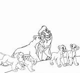 Coloring Lion Kiara Kovu Simba Nala Animated sketch template