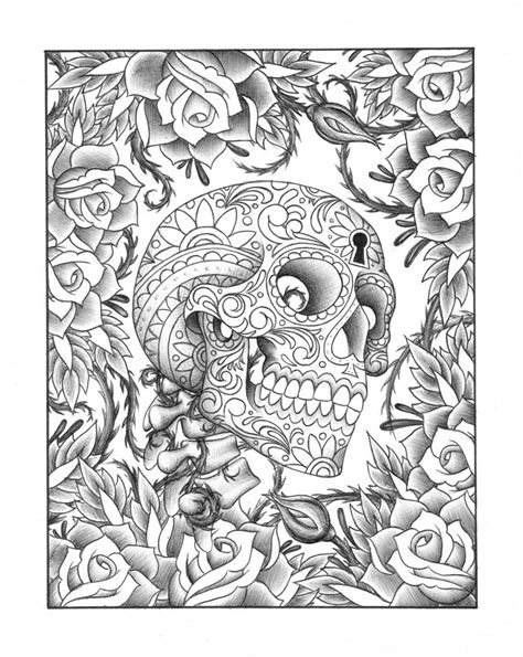 cool skull coloring pages  getdrawings