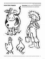 Clack Moo Click Coloring Pages Doreen Cronin Puppets Activities Farm Type Preschool Stick Cows Books Book Kindergarten Puppet Color Show sketch template