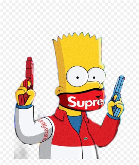 The Most Edited Bart Picsart Bape Bart Simpson Supreme Emoji