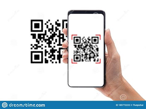 hand  mobile smart phone scan qr code barcode reader qr code payment cashless technology