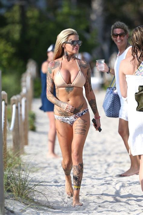 Jemma Lucy Topless At The Beach In Miami