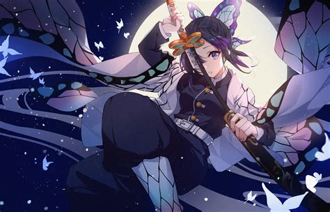 Katana Kimetsu No Yaiba Kochou Shinobu Moon Sword Weapon