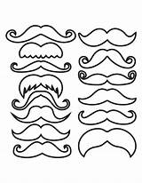 Moustache Mustache Outline Mustaches Photobooth Bigotes Printable Moustaches Pour sketch template