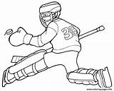Hockey Coloring Pages Kids Goalie Printable Player Logo Color Nhl Sports Goalies Drawing Ice Print Boston Bruins Colouring Team Template sketch template