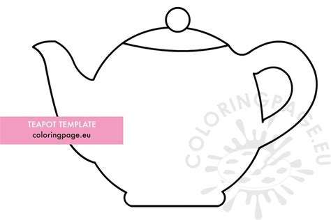 teapot template printable web   printable teapot