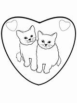 Kitten Kittens Coloringonly Colour sketch template